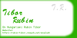 tibor rubin business card